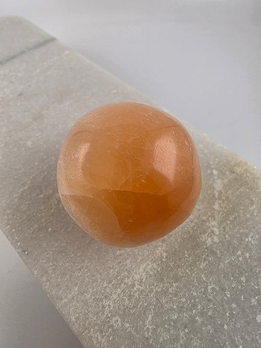 Peach Selenite Sphere