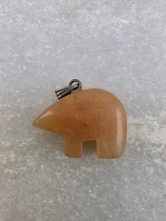 Carnelian Elephant Pendant Necklace