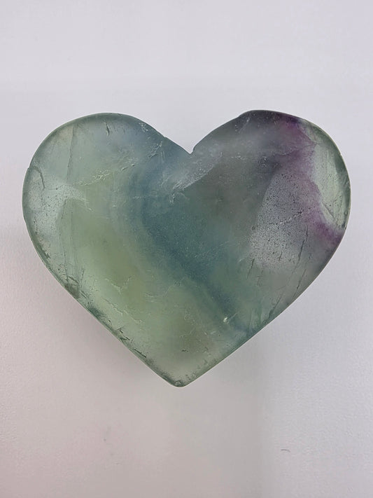 Green Fluorite Heart