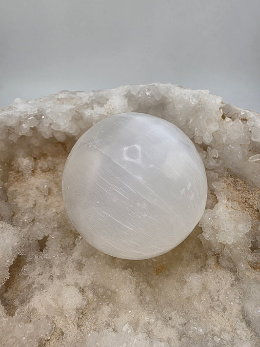 Selenite Sphere (Medium Size)
