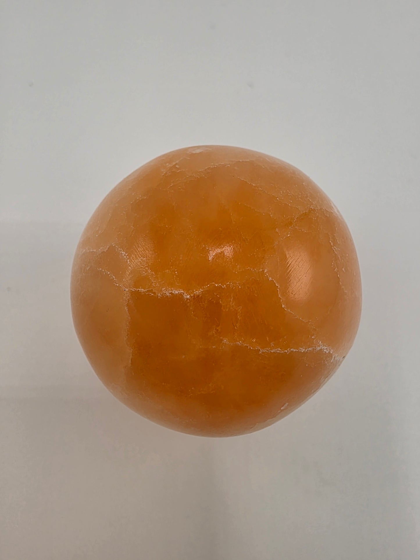 Peach Selenite Sphere