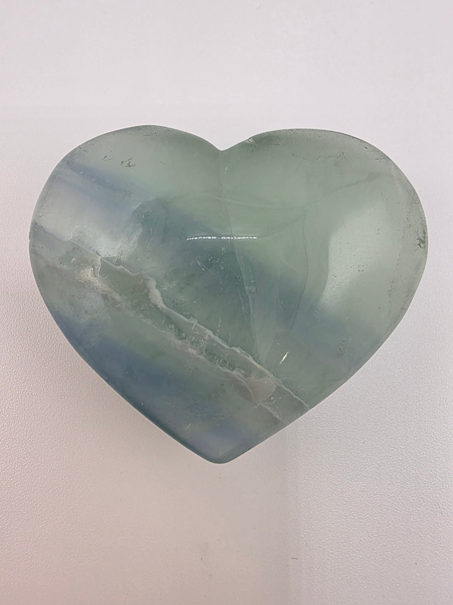 Green Fluorite Heart