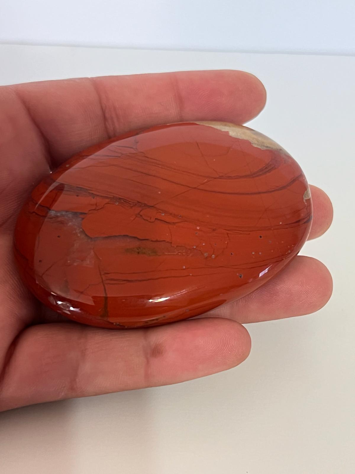 Red Jasper Palm Stone