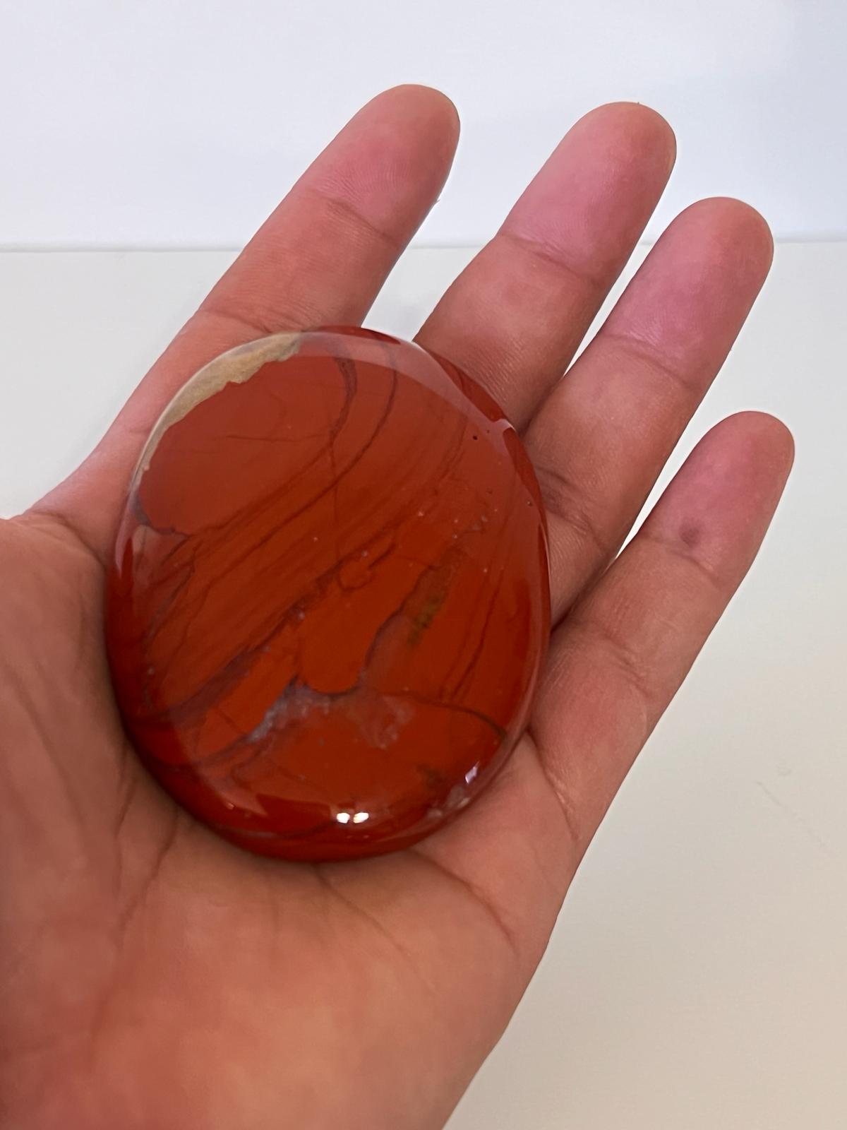 Red Jasper Palm Stone