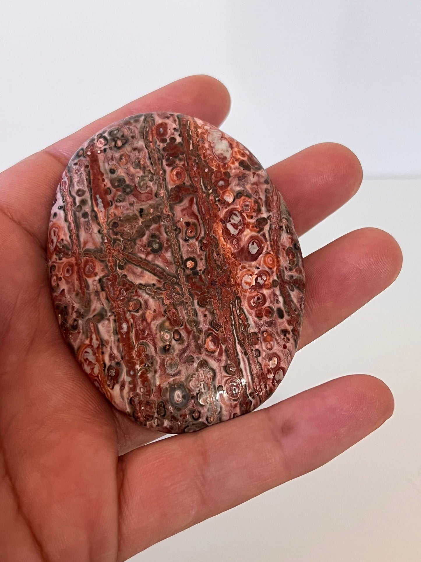 Leopard Skin Jasper Palm Stone