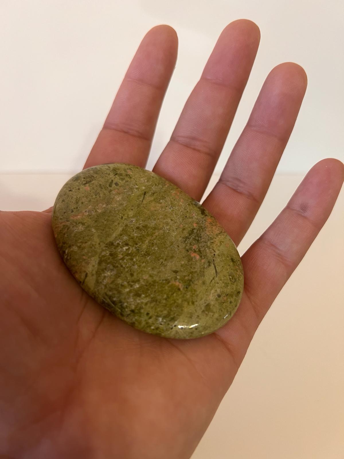 Unakite Palm Stone