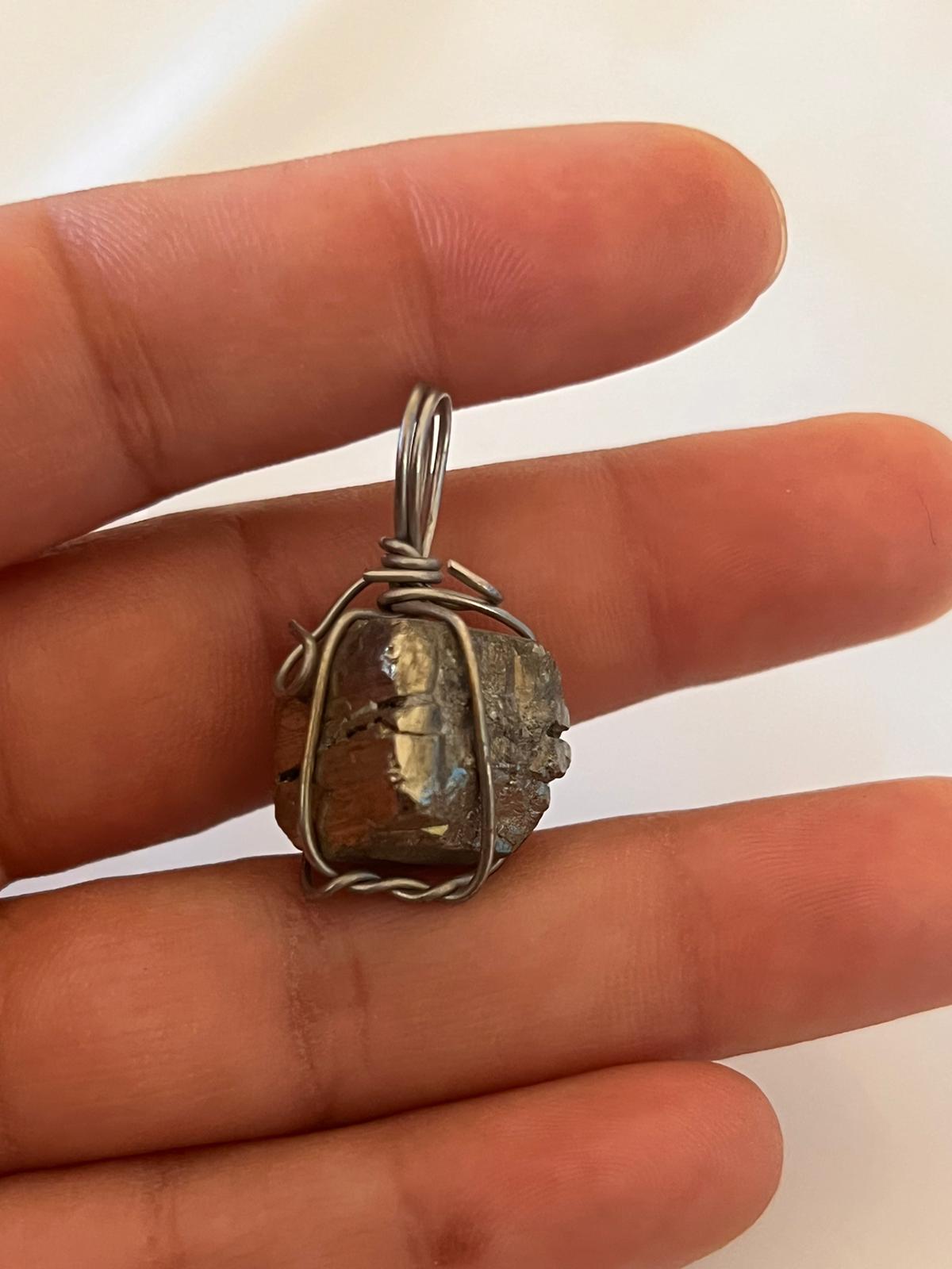 Pyrite Pendant Necklace