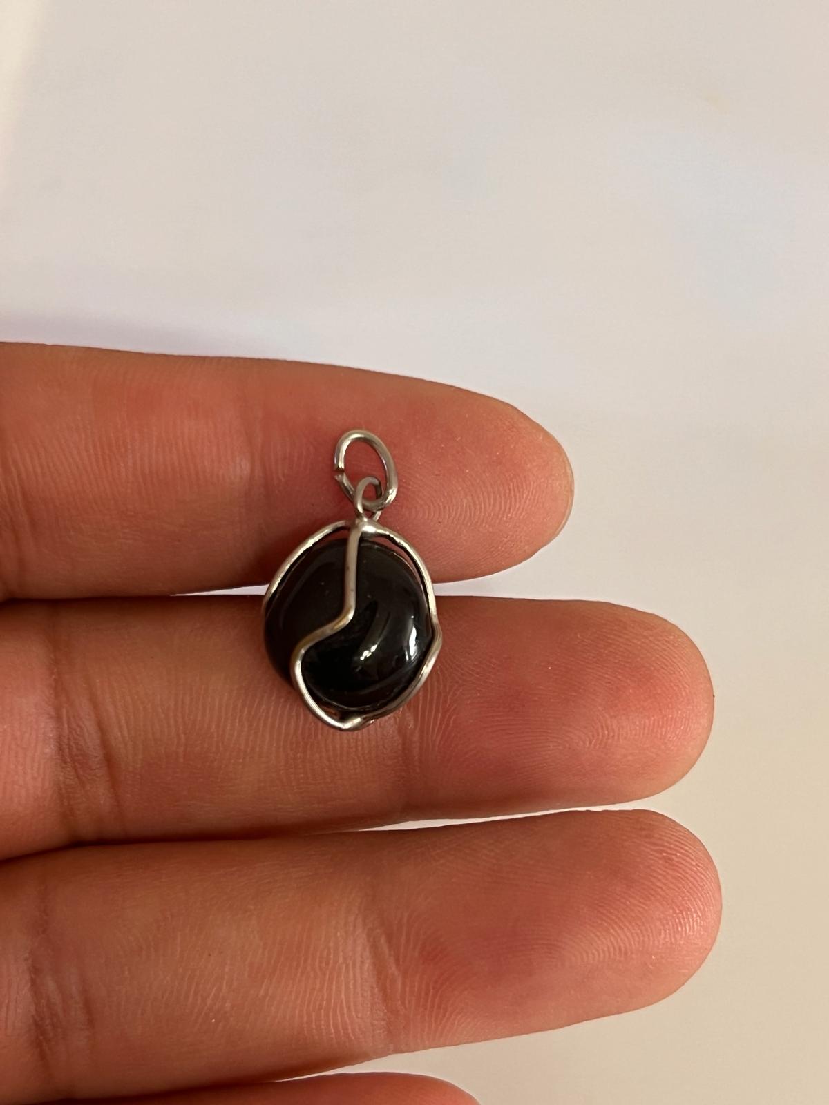 Black Obsidian Pendant Necklace