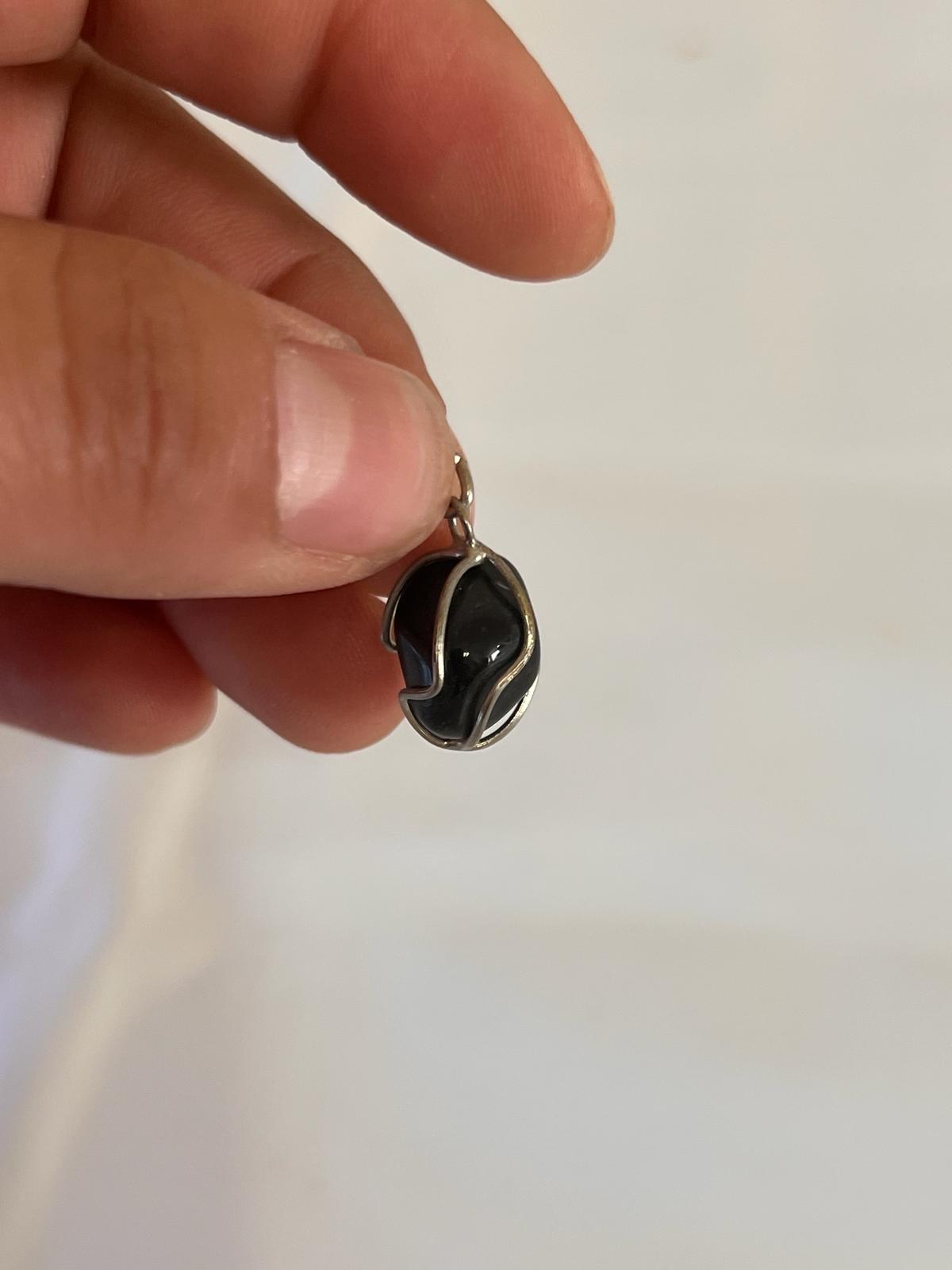 Black Obsidian Pendant Necklace