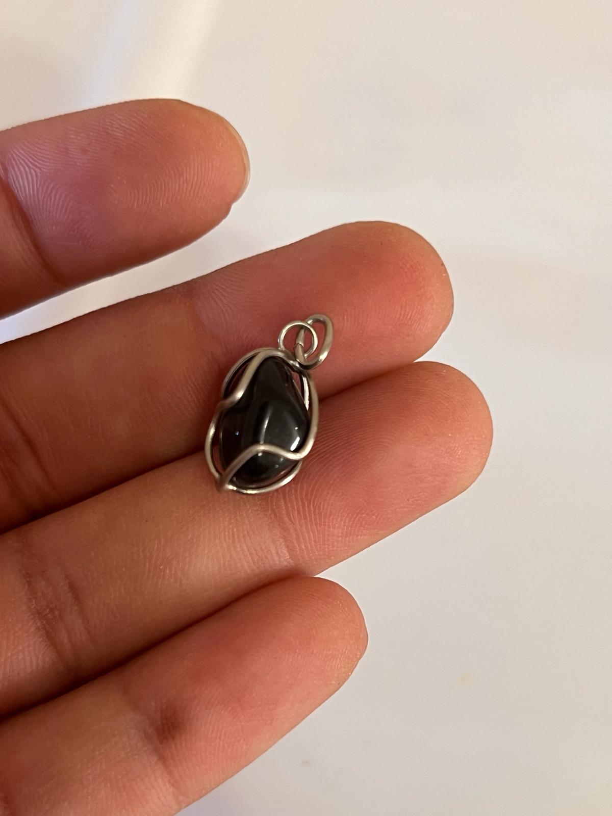 Black Obsidian Pendant Necklace