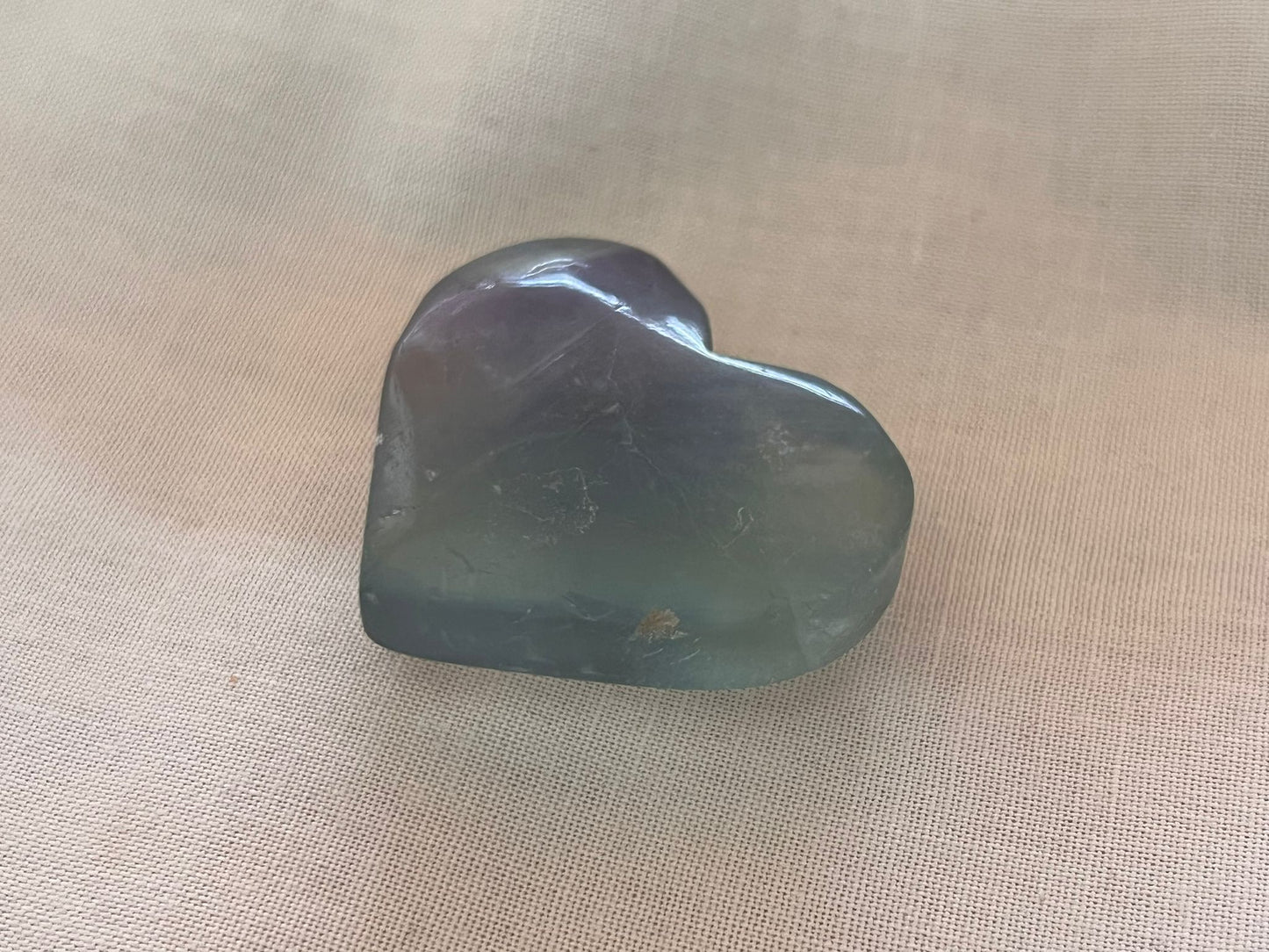 Green Fluorite Heart