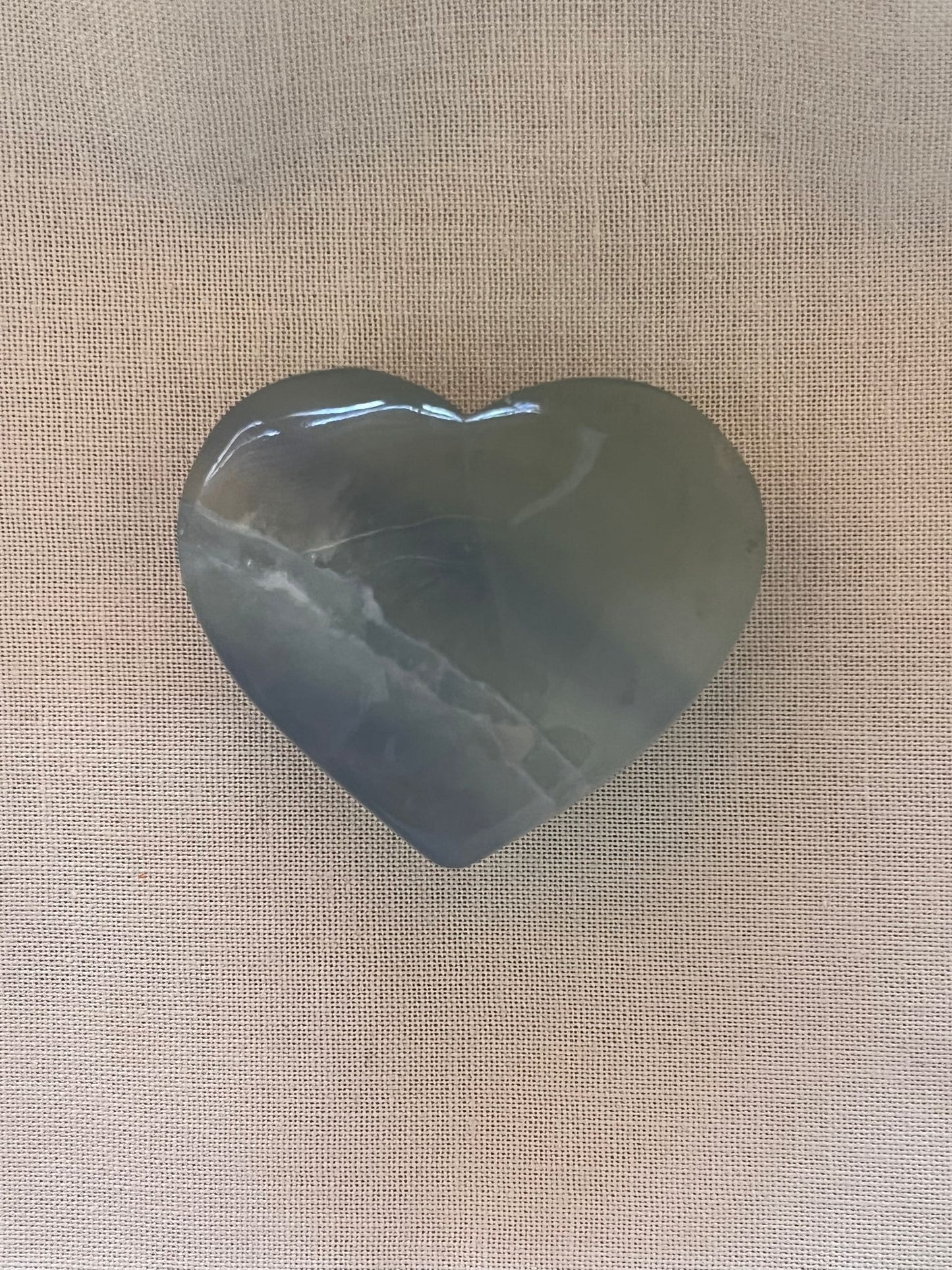 Green Fluorite Heart