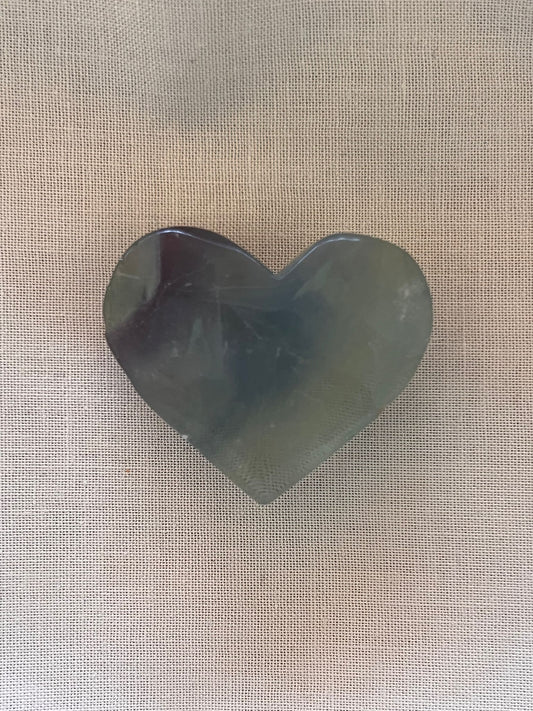 Green Fluorite Heart