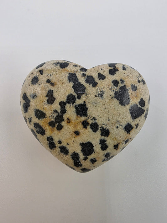 Dalmatian Jasper Heart
